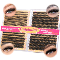Calphdiar Lash Clusters 40D: volumen suave para uso diario.