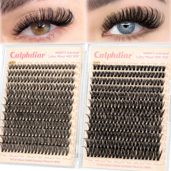 Pestañas calphdiar racimos, conjunto ligero para un look natural diario.