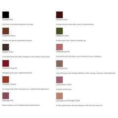 CANMAKE Azuki Brown swatch showcases rich color in a single smooth stroke.
