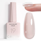 CANNI Builder Nail Gel en tono marfil claro para cobertura suave y duradera.