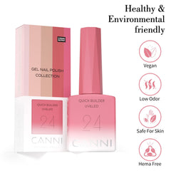 Gel CANNI cura bajo UV/LED para uñas resistentes y duraderas.