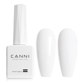 Esmalte gel blanco de CANNI en botella para color preciso y aplicación suave.