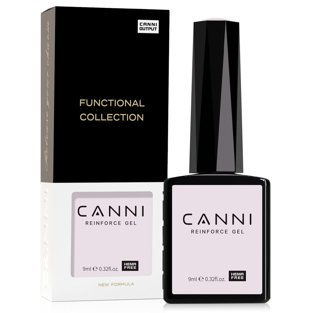 CANNI Gel Endurecedor Uñas: aplicación suave para fortalecimiento diario.
