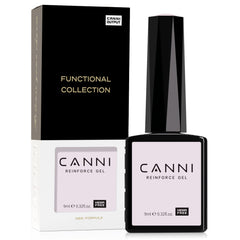 CANNI Gel Endurecedor Uñas: aplicación suave para fortalecimiento diario.