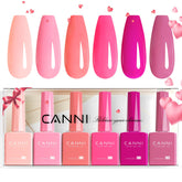Set de geles CANNI con botellas coloridas para ver tonalidades con precisión