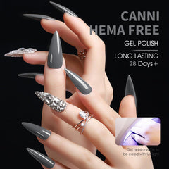 CANNI gel gris con pigmentación alta para cobertura homogénea.