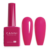 CANNI rosa neón gel uñas: botella de color para ver tono con precisión.