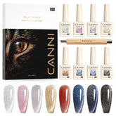 CANNI vernis gel œil de chat rose, manucure longue durée.