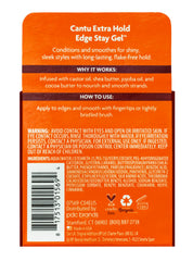 Cantu Shea Butter brinda brillo suave para peinados recogidos.