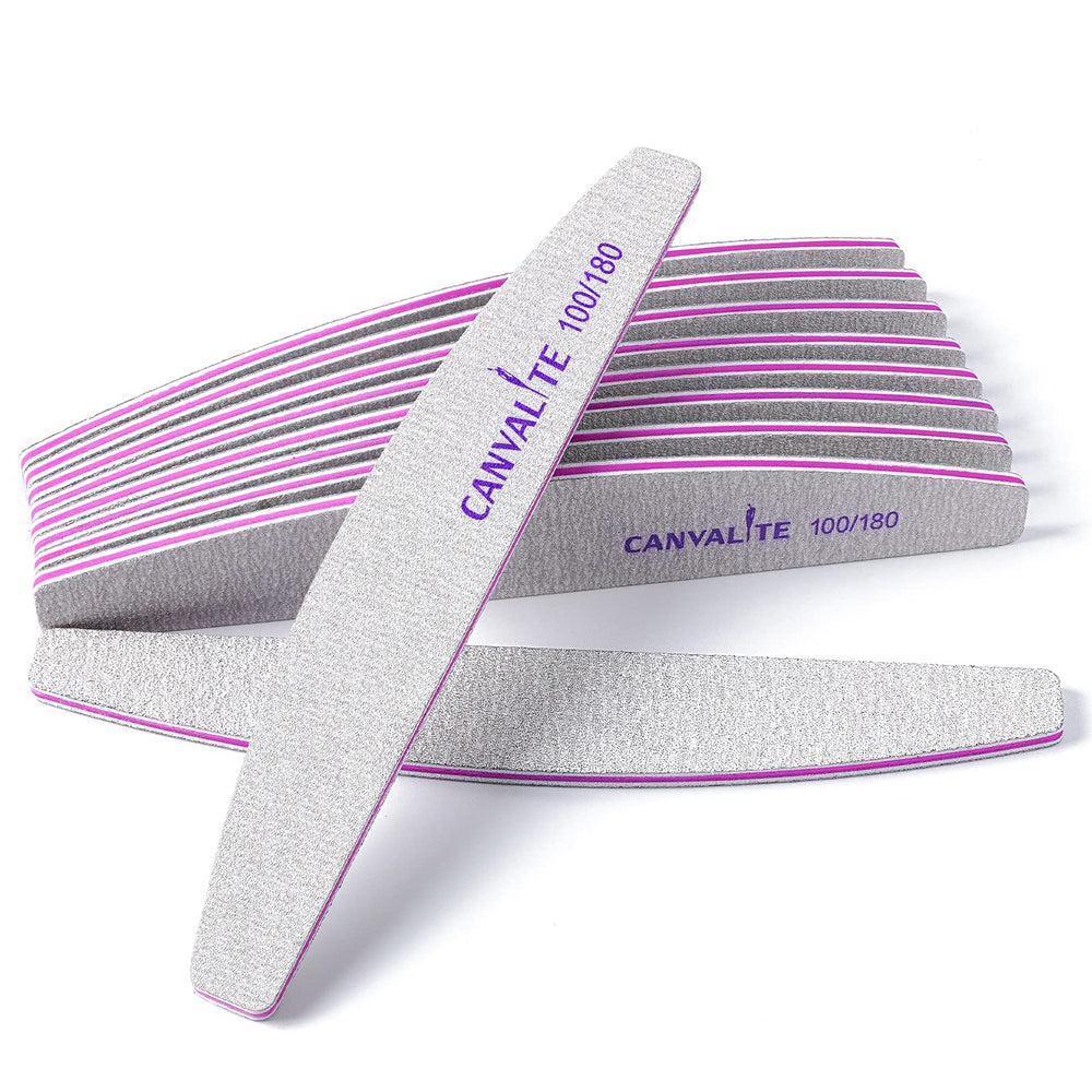 CANVALITE lima de uñas doble cara con grano 100/180 para dar forma rápida.