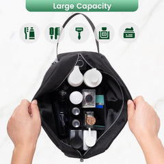 Carbrea bolsa de higiene, diseño rectangular, se mantiene de pie para acceso cómodo.