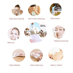 Careboree uso multipropósito para limpieza facial seco o húmedo