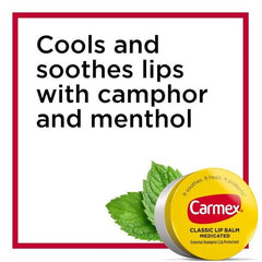 Bálsamo con textura cremosa de Carmex para deslizamiento suave.