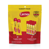 Bálsamo labial Carmex clásico en tubo, hidrata labios secos para uso diario.