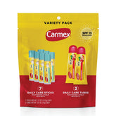 Carmex Cuidado Diario bálsamo labial SPF 15 en stick, hidratación diaria.
