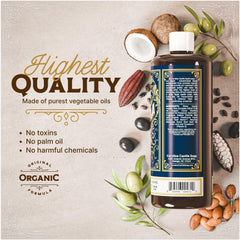 Carolina Castile Tobacco Vanilla: Kukui Nut para nutrición y suavidad.
