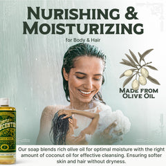 Carolina Castile Soap con oliva orgánico, limpieza suave.