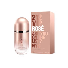Carolina Herrera 212 VIP Rose, notas champán rosé, aroma festivo para eventos.