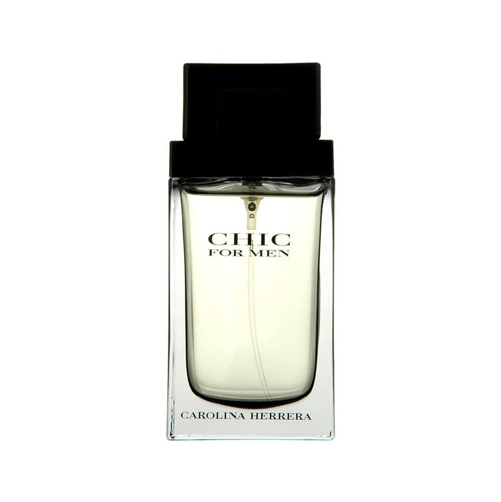 CHIC de Carolina Herrera, botella frontal que proyecta elegancia duradera.