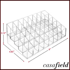 Casafield: detalle de ranuras, huecos de 2.2 cm para labiales estándar.