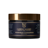 Caswell-Massey Heritage Woodgrain Sandalwood crema de afeitar en empaque, deslizamiento suave para afeitado cómodo.