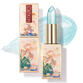 Bálsamo labial Catkin con cambio de color revela tono personalizado y brillo suave.