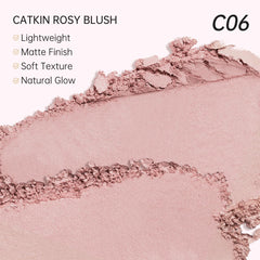 Catkin rubor horneado Misty Rain textura sedosa para difuminar uniformemente.