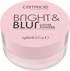 Catrice Bright & Blur polvo suelto, difuminado para acabado mate suave.