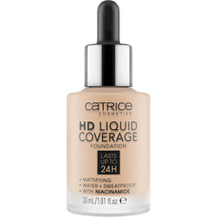 Catrice HD Liquid Coverage muestra textura ligera para acabado uniforme