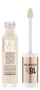 Corrector Catrice True Skin High Cover en botella, alta cobertura para piel uniforme.