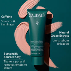 Caudalie Mascarilla Desintoxicación: aplicación rápida en 10 minutos.