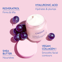 Caudalie Resveratrol-Lift ingredientes clave con hialurónico y resveratrol