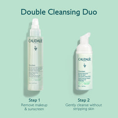 Caudalie Vinoclean Duo: limpiador espumoso suave para limpieza diaria