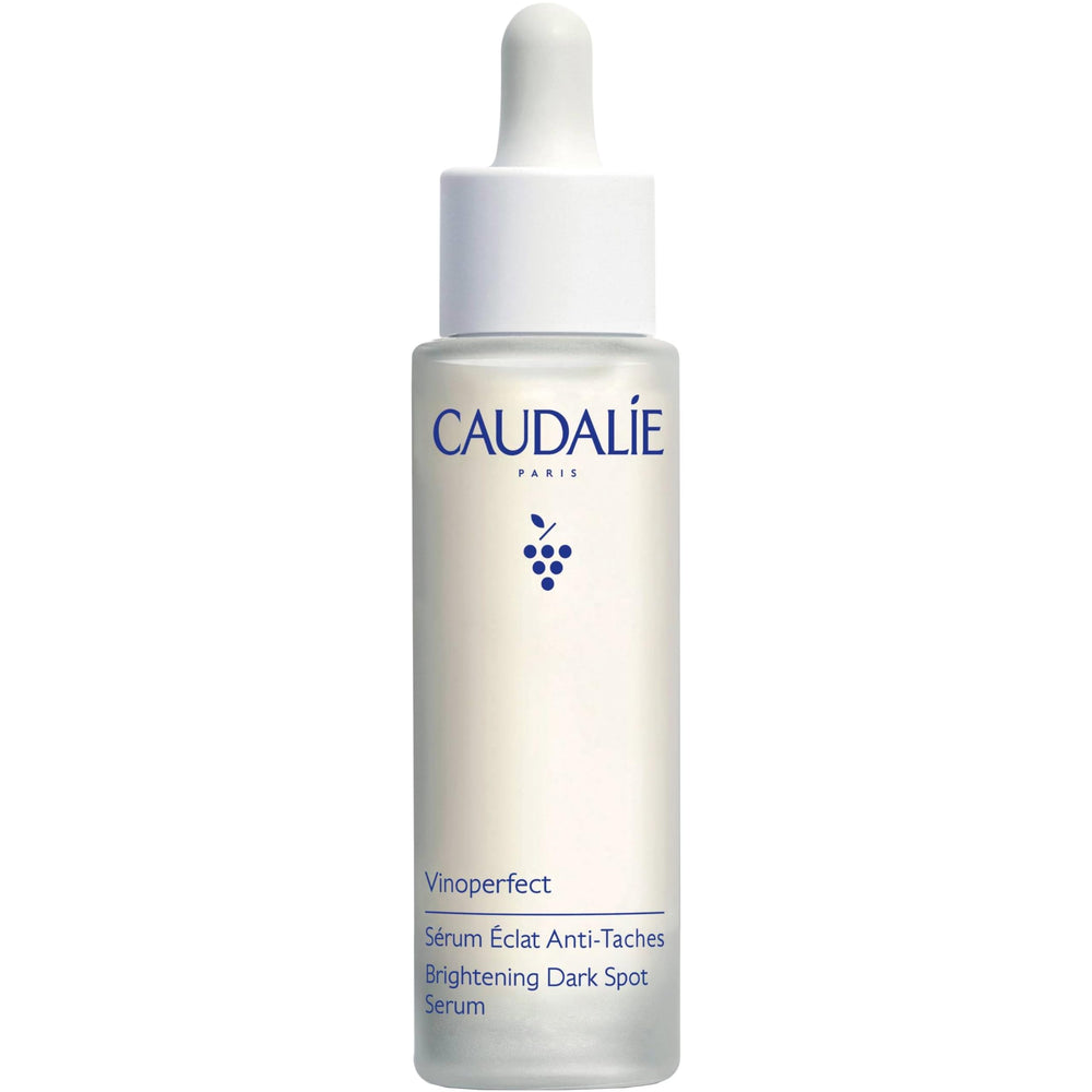 Caudalie Vinoperfect Serum, frente con manchas, ilumina tono desigual de la piel