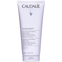 Loción Corporal Nutritiva de Caudalie con aplicación suave para piel hidratada.