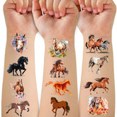 Tatuajes Cavalatat caballo: colección de 52 piezas para juegos y fiestas.