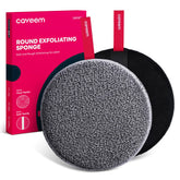 Caveem exfoliador corporal con escobilla en la mano, exfolia suavemente para piel más suave