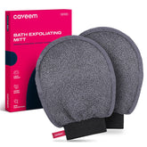 Guante exfoliante Caveem, textura masaje, exfoliación suave para piel más suave tras la ducha.