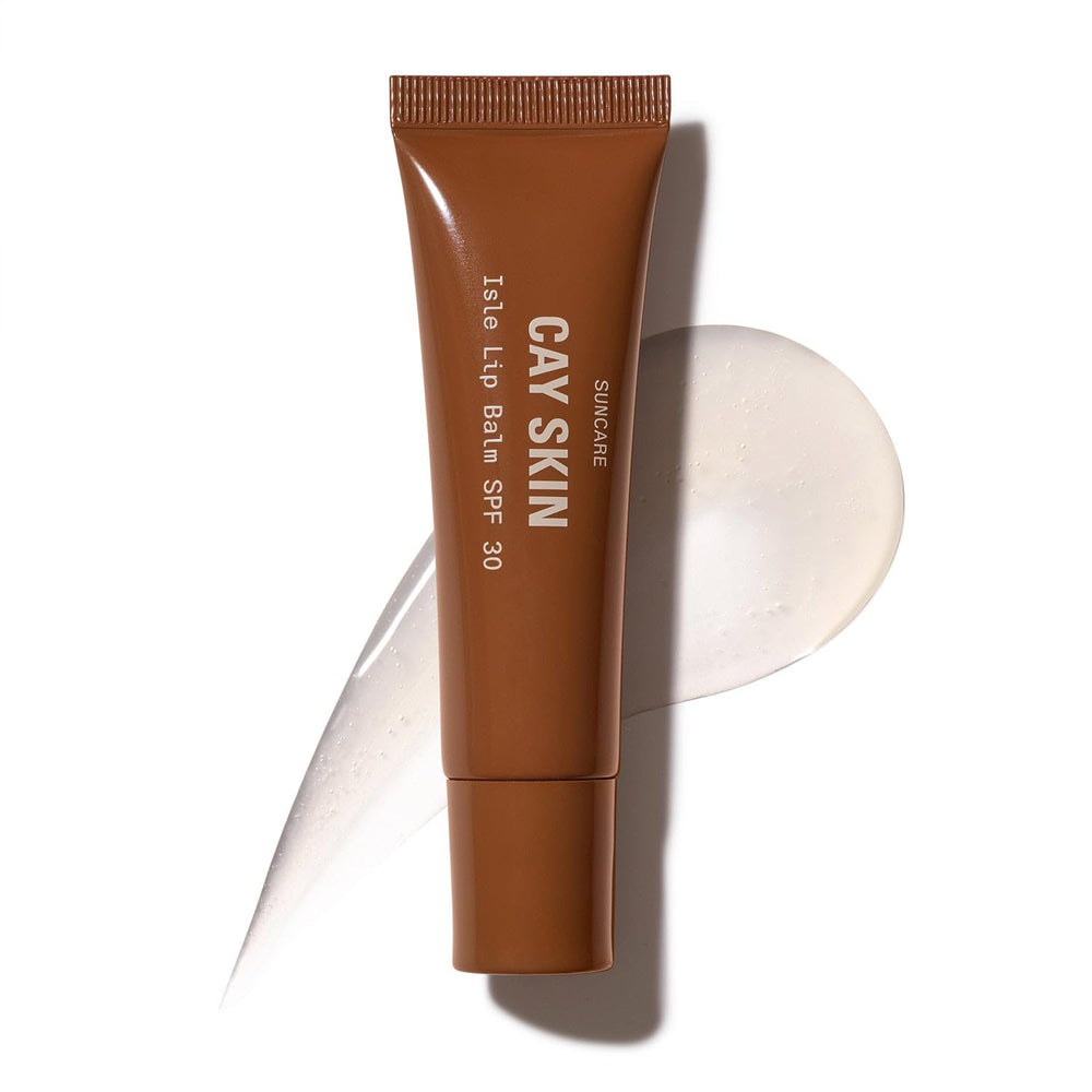 Cay Skin Isle Lip Balm SPF 30 brillo reluciente en labios, hidratación visible