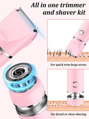 Cayzor Bikini Trimmer resistente al agua IPX7 para uso en la ducha.