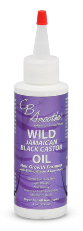 CB Smoothe aceite de ricino negro jamaicano para cabello sano y brillo natural.