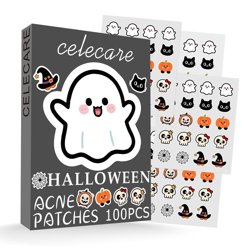 Celecare parches acne Halloween fantasmas, protección discreta para el look diario.