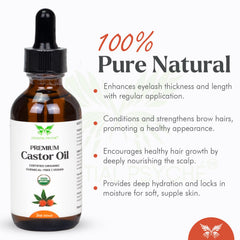 Conjunto para cejas y pestañas con aceite de ricino Celestial Psyché para crecimiento y brillo