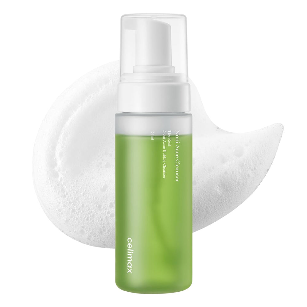 Celimax Noni Bubble Cleanser, botella 155 ml para piel sensible con limpieza suave
