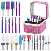 Estuche metálico de Cellentool para guardar las puntas de uñas con acceso rápido.