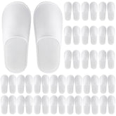 Celmuron zapatillas desechables 24 pares, embaladas individualmente para higiene y conveniencia.