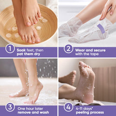 CÉLOR pies suaves tras usar la mascarilla exfoliante