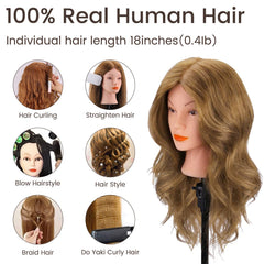 Cenoz cabello real de 14 pulgadas en hebras para cortes precisos.