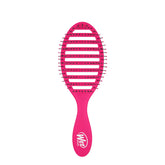 Wet Brush Speed Dry cepillo mojado para secado rápido, en rosa, desenreda sin tirar.