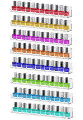 Cerpourt estante esmaltes acrílico transparente para exhibir colores